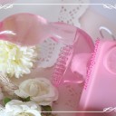 ピンクワラビークリア　フラワー01