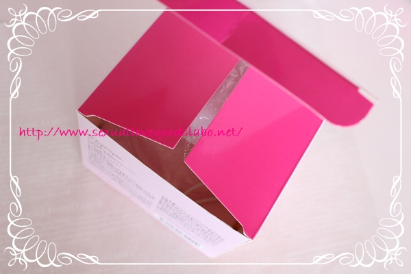 ピンクラブカップ　箱上面